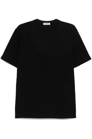 Black cotton T-shirt JIL SANDER | J47GC0153J20103001